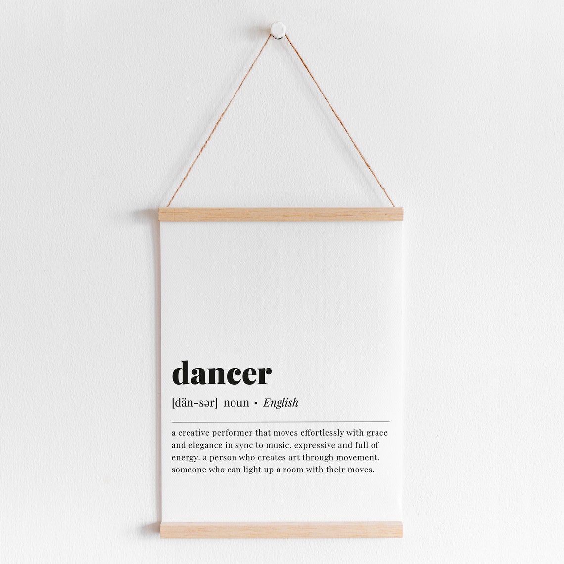 Dancer Definition Print Gift For Dancer Dancer Wall Art Dance Poster Dancer Art Dancer Meaning Dancer Quote Minimalist Dance Sign - Image 2