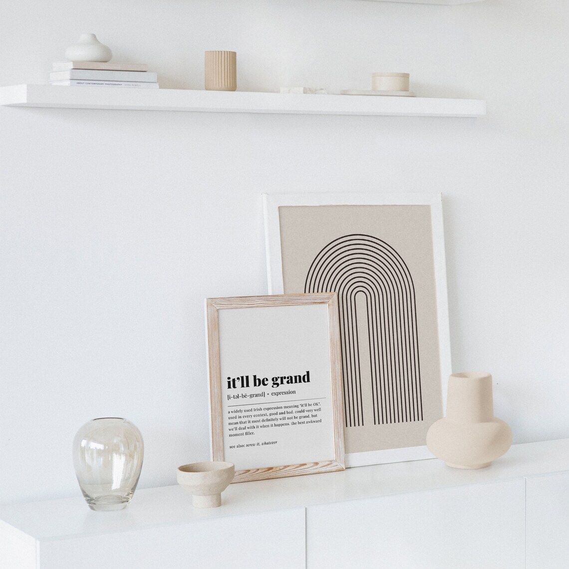 It'll Be Grand Irish Definition Art Print - Image 5