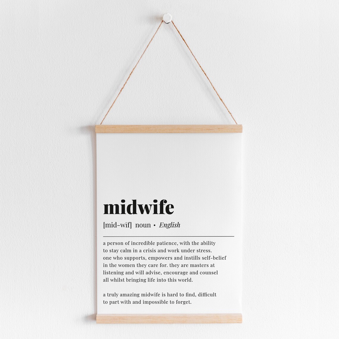 Midwife Definition Art Print, Midwife Thank You Gift - Image 5