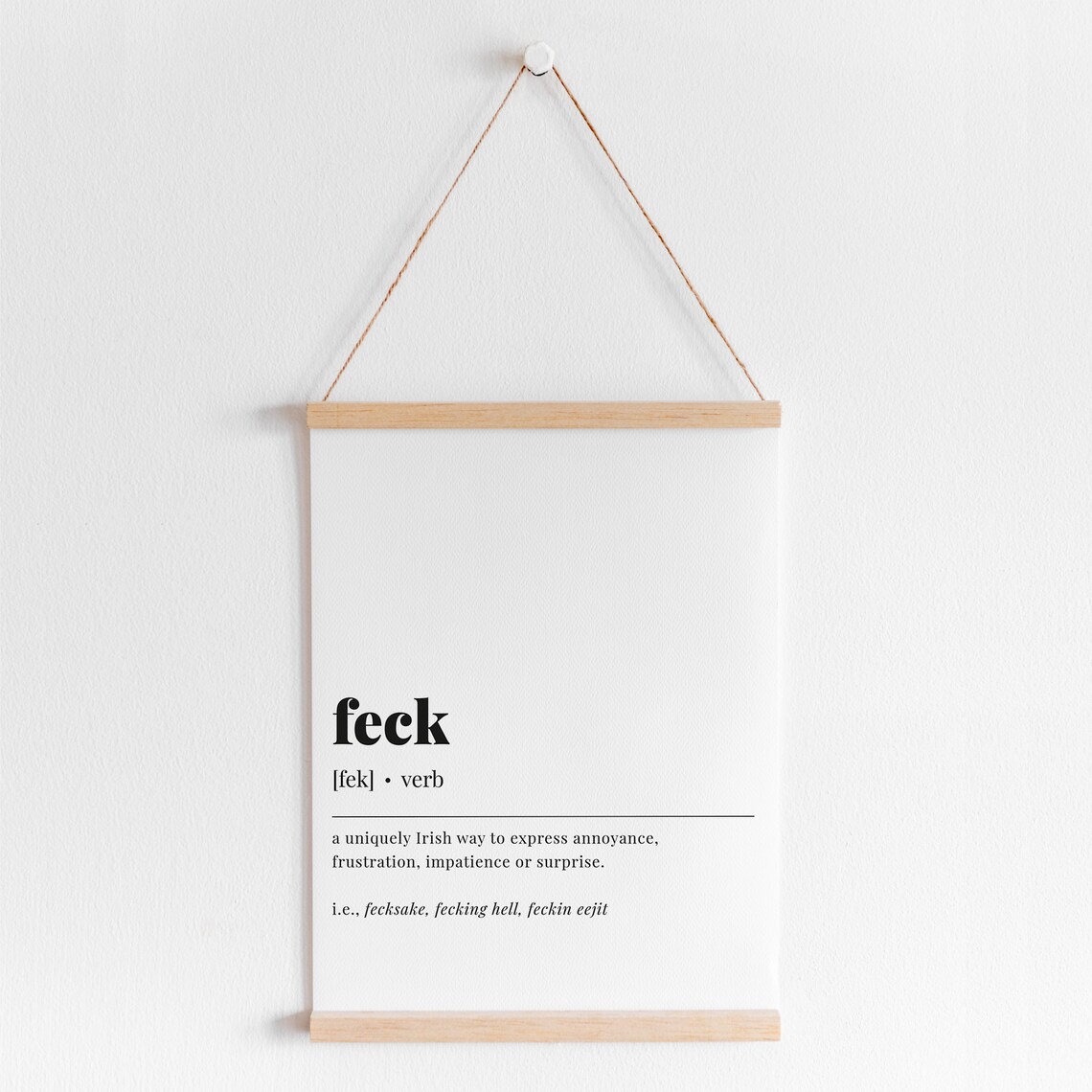 Feck Feck Definition Funny Irish Slang Art Print - Image 6