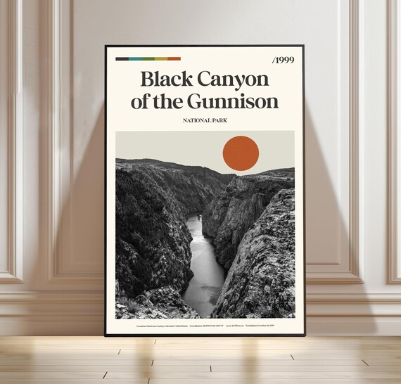 Black Canyon of the Gunnison National Park Colorado 1999 Poster