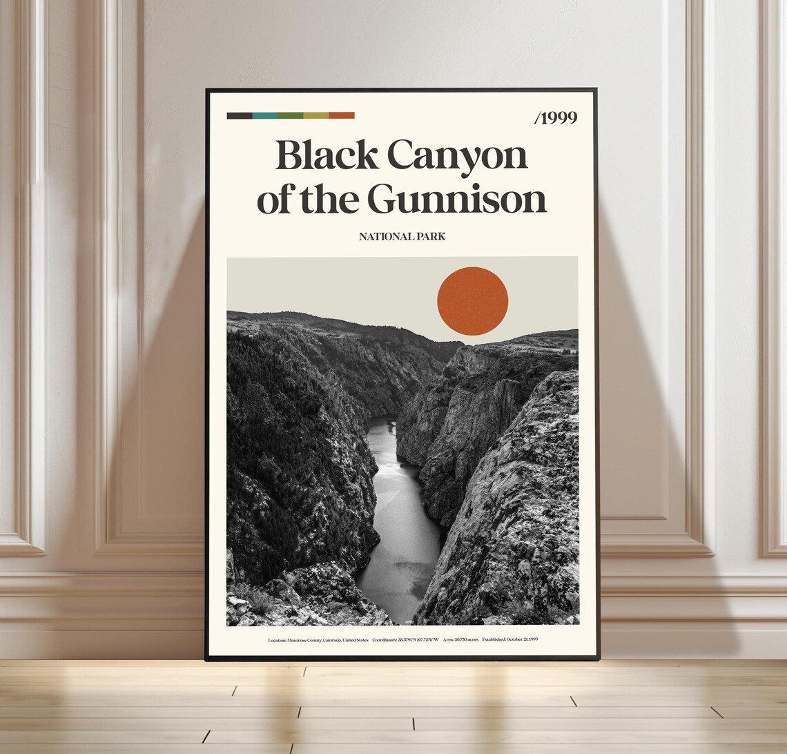Black Canyon of the Gunnison National Park Colorado 1999 Poster