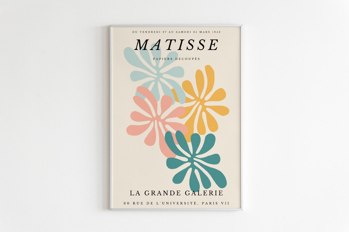 Henri Matisse Papiers Decoupes Colorful Cut Out Gallery Poster Paris - Image 3