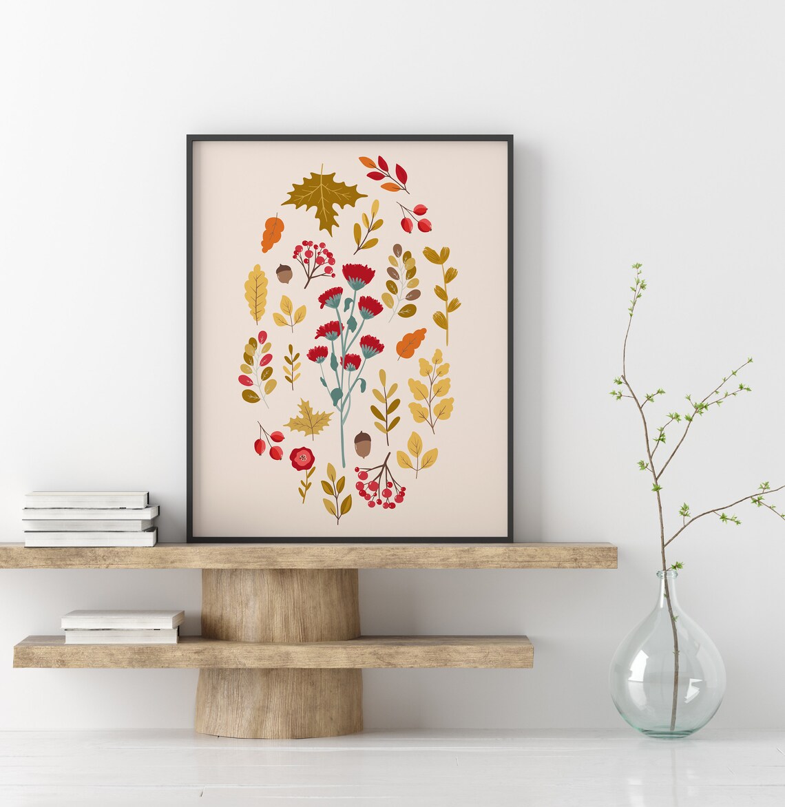 Autumn Floral Botanical Print, Fall Decor - Image 2