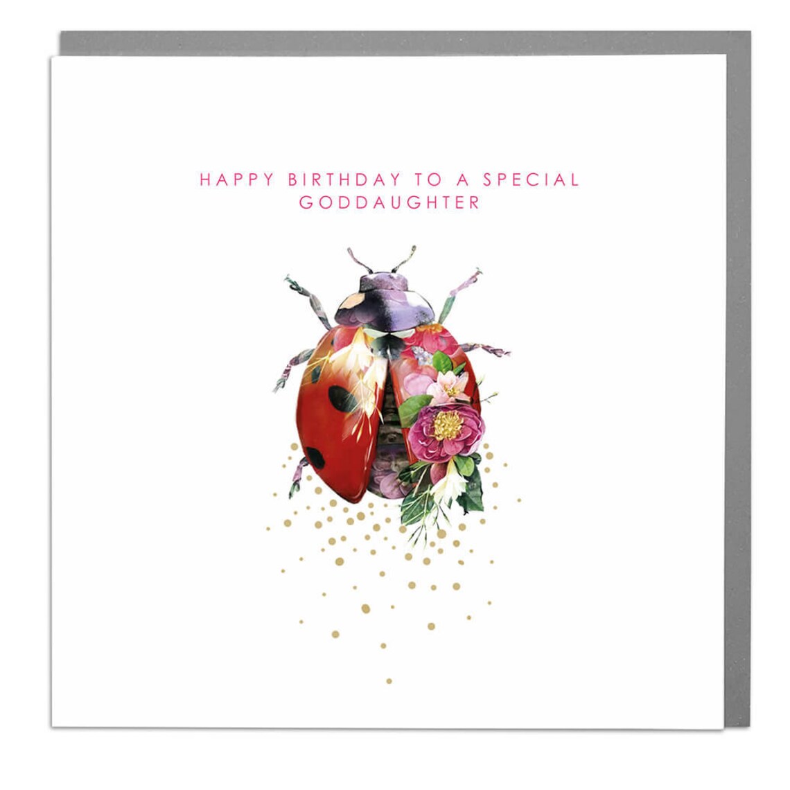 Ladybird Goddaughter Cute Happy Birthday