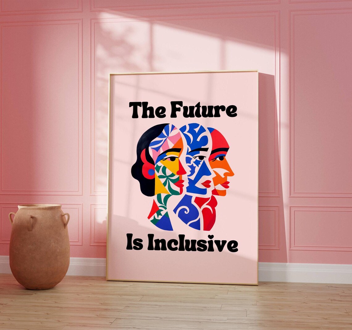 The Future Is Inclusive Equality Matters Art Print - Image 3