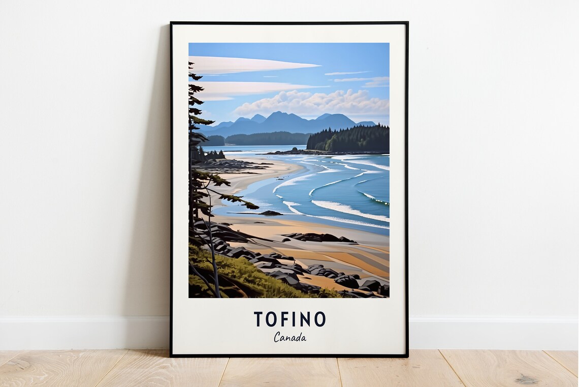 Tofino Travel Poster, Canada City Art Print