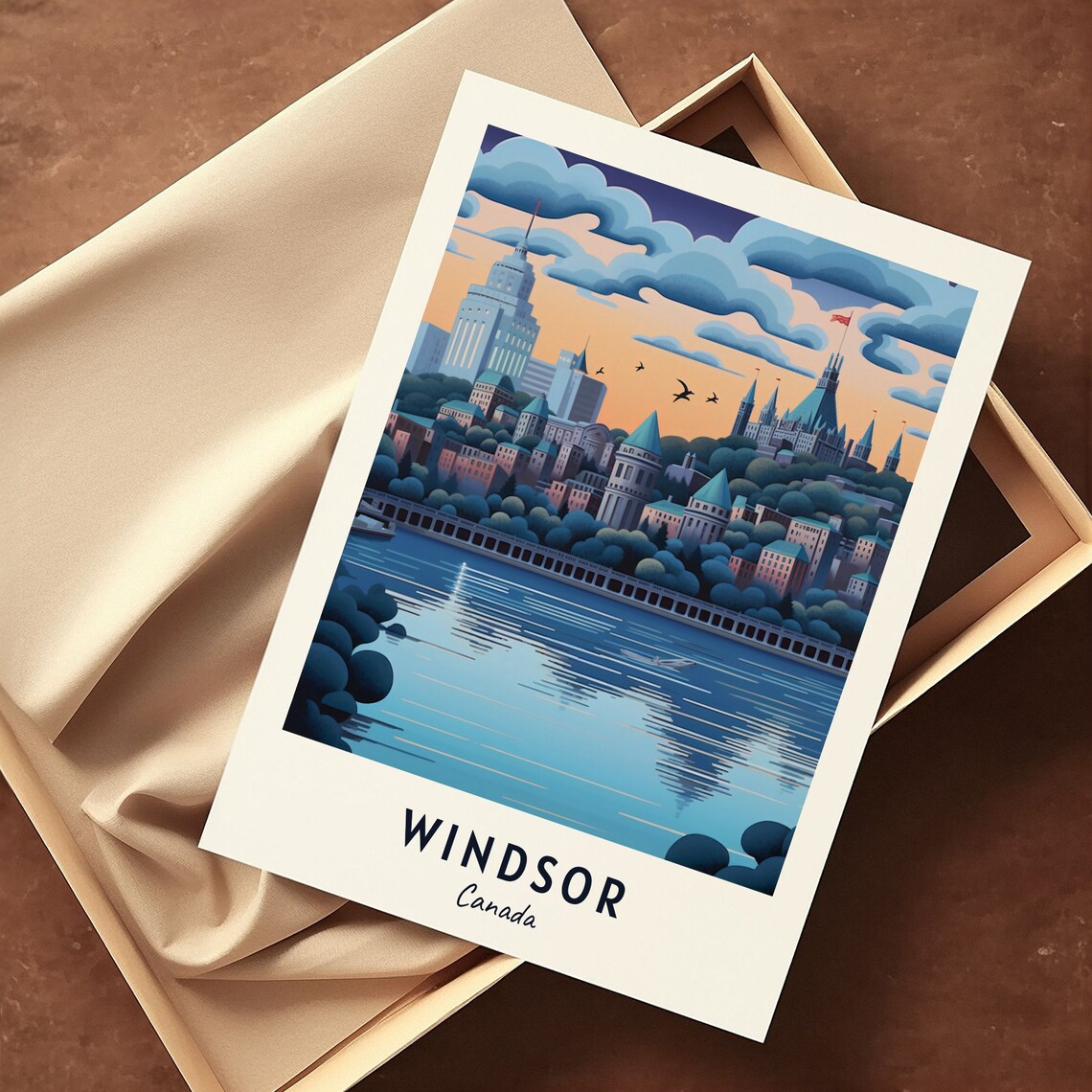 Windsor Canada Travel Poster, City Print - Image 3