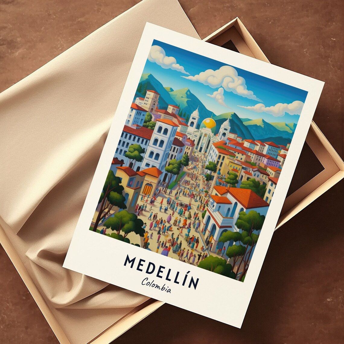 Medellin Travel Poster, Colombia City Print - Image 3