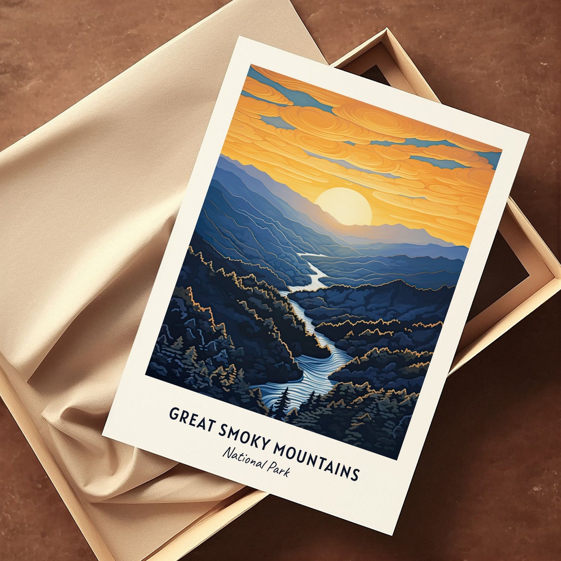 Great Smoky Mountains National Park Sunrise Ridge Travel Poster - Image 3