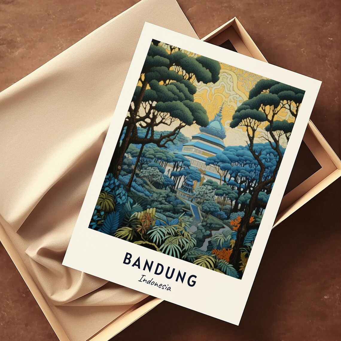 Gedung Sate Travel Poster, Bandung Indonesia - Image 3