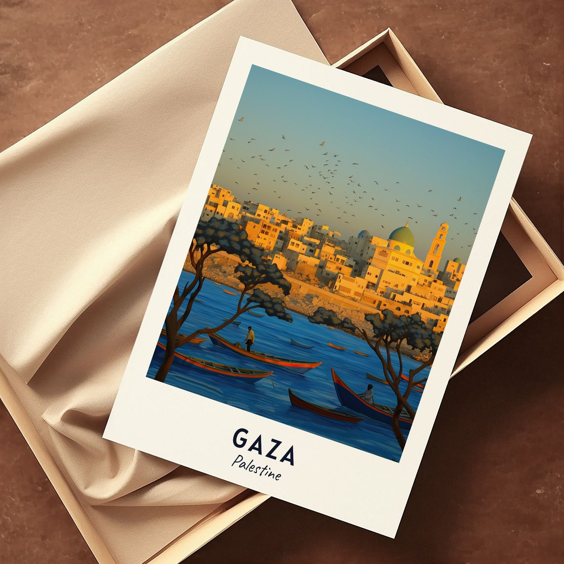 Gaza City Print Gaza Travel Poster Palestine Travel Gift Gaza Palestine Poster Gaza Gift - Image 3