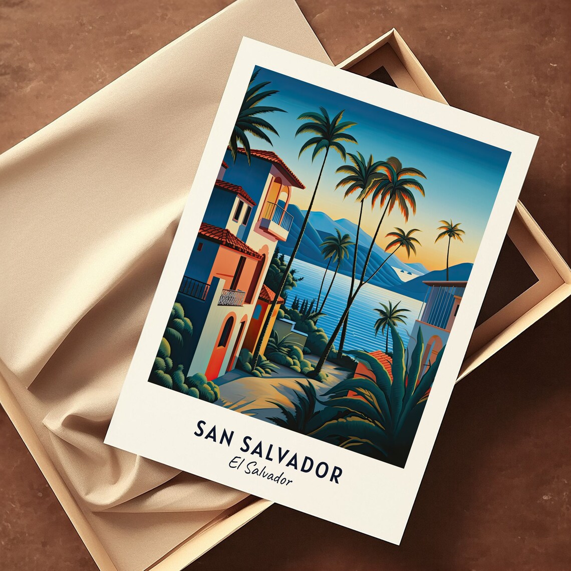 San Salvador Travel Poster, El Salvador City Print - Image 3