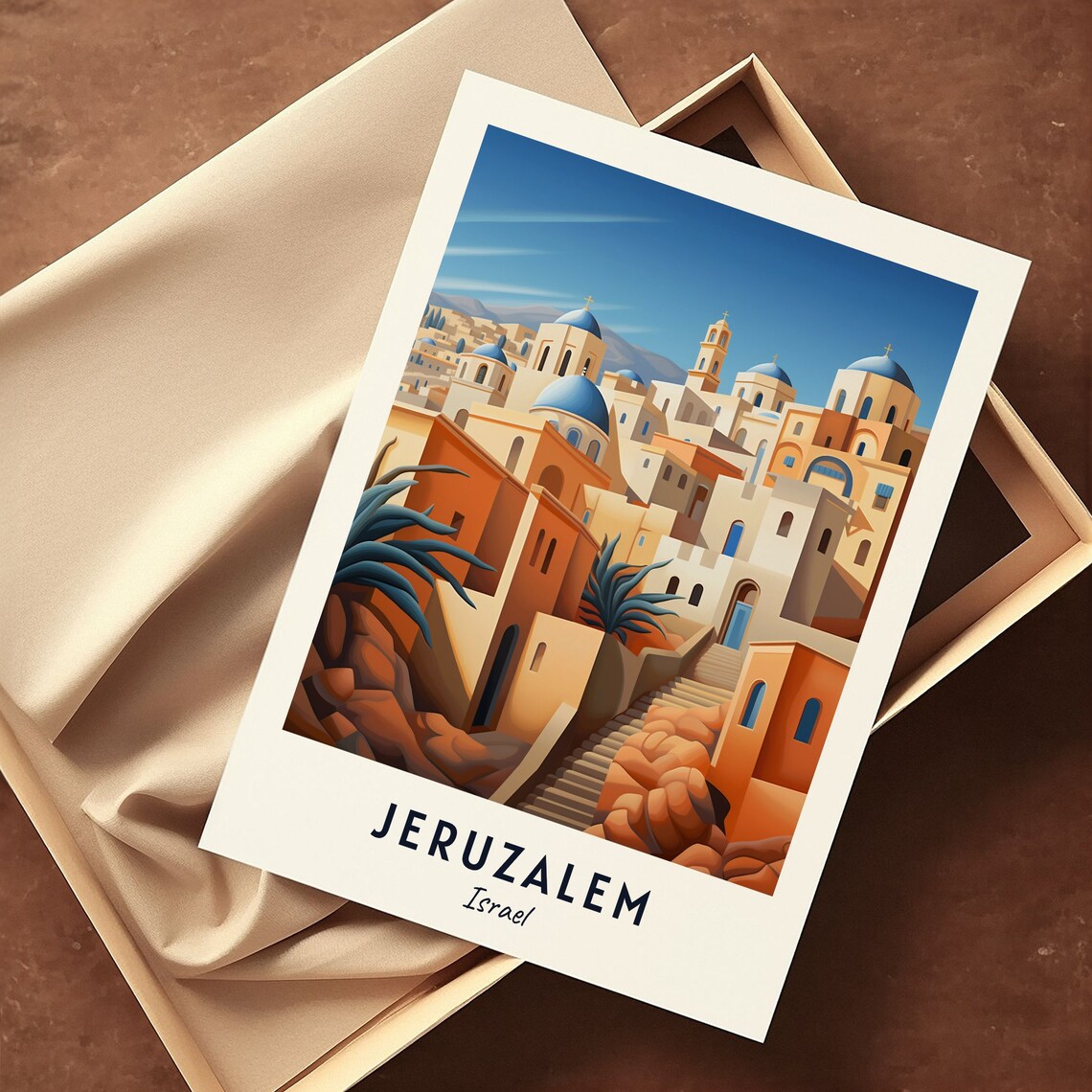 Jeruzalem Travel Poster, Israel City Print - Image 3