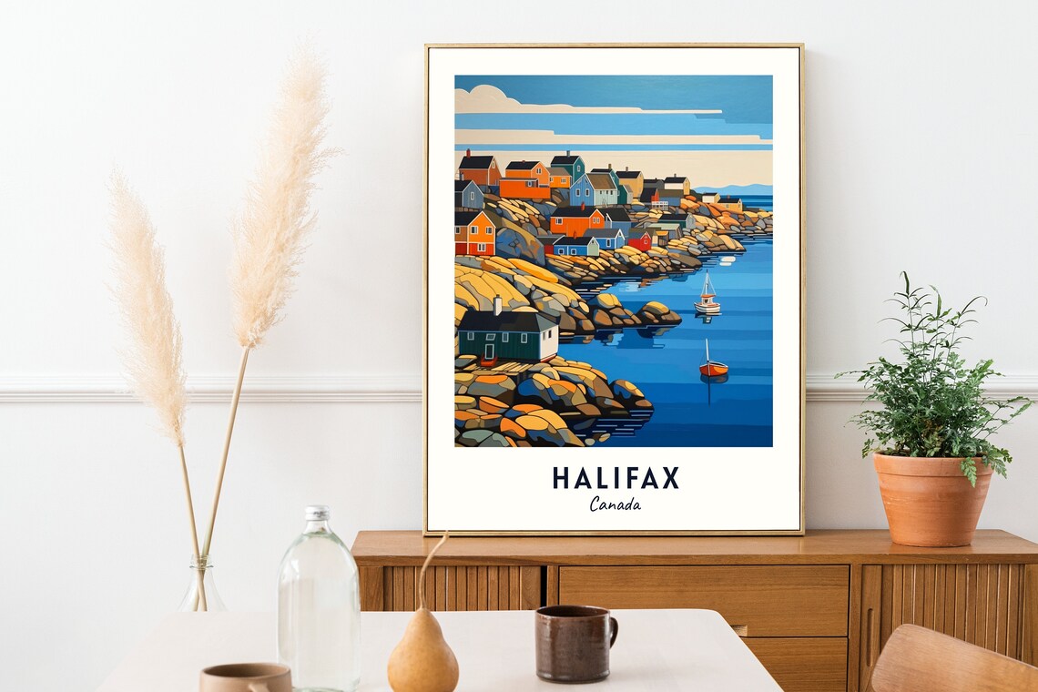 Halifax Canada Travel Poster, City Wall Art Print - Image 2