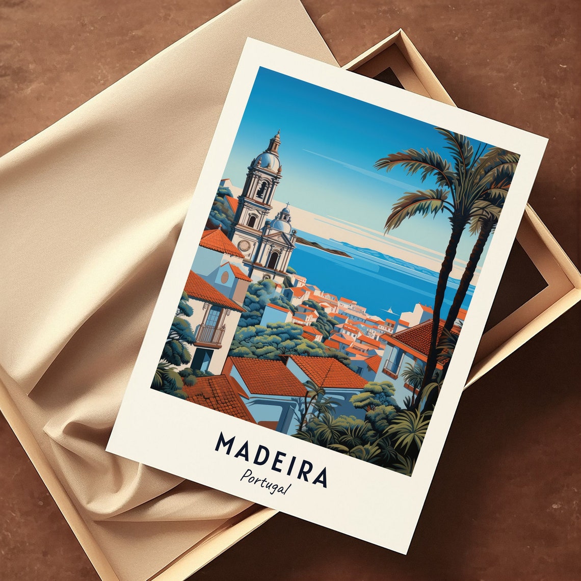 Madeira Portugal Travel Print Wall Art Madeira Portugal City Print Madeira Portugal Travel Gift Madeira Portugal Poster Travel Gift - Image 3