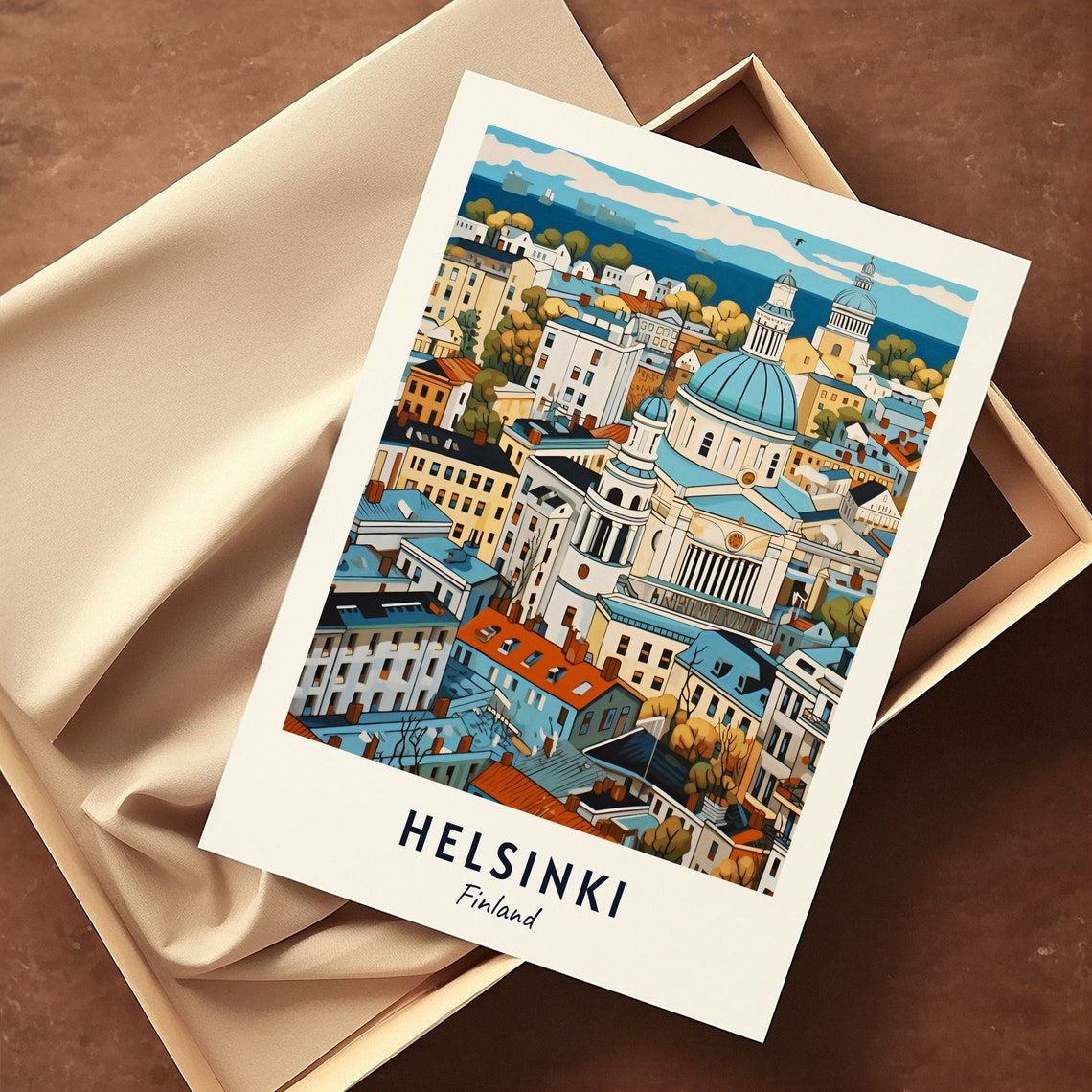 Helsinki Travel Gift City Poster - Image 3