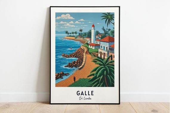 Galle Fort UNESCO World Heritage Site Travel Poster
