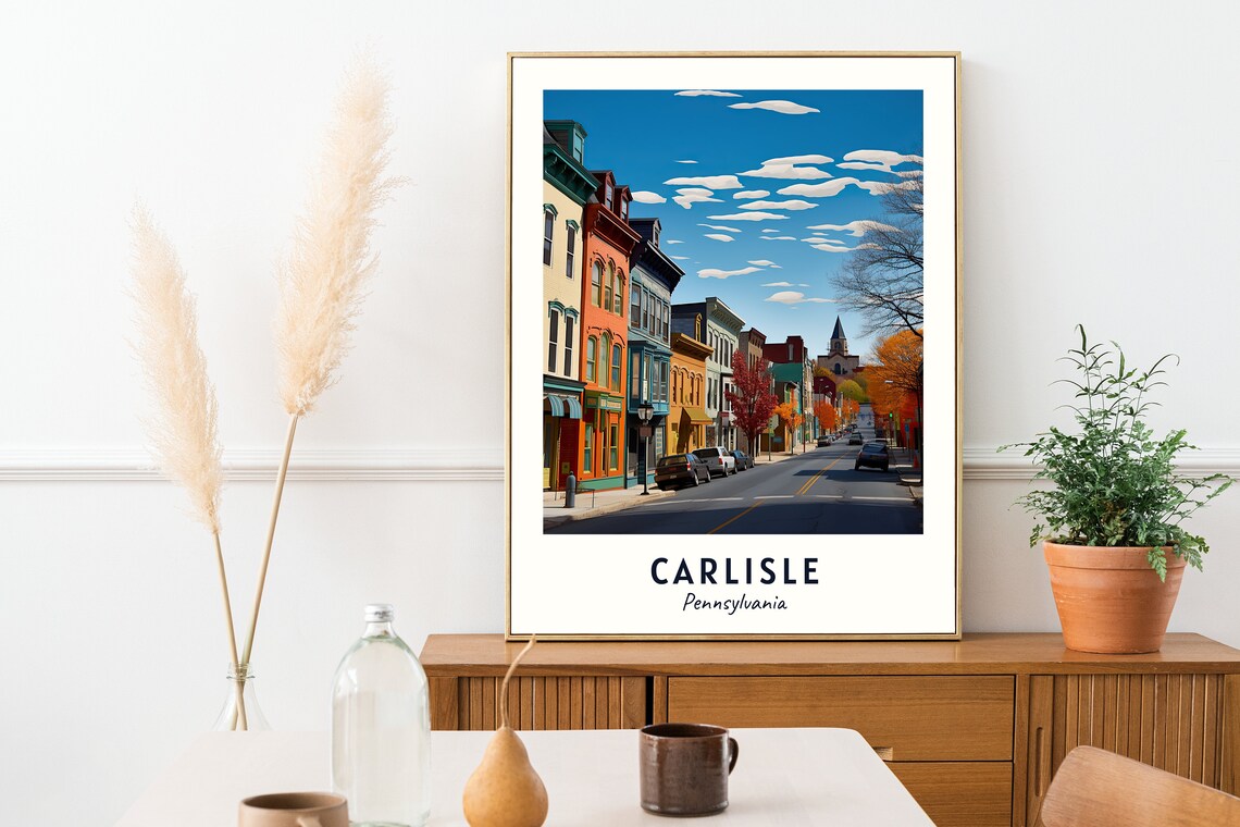 Carlisle Pennsylvania Travel Poster, City Gift - Image 2