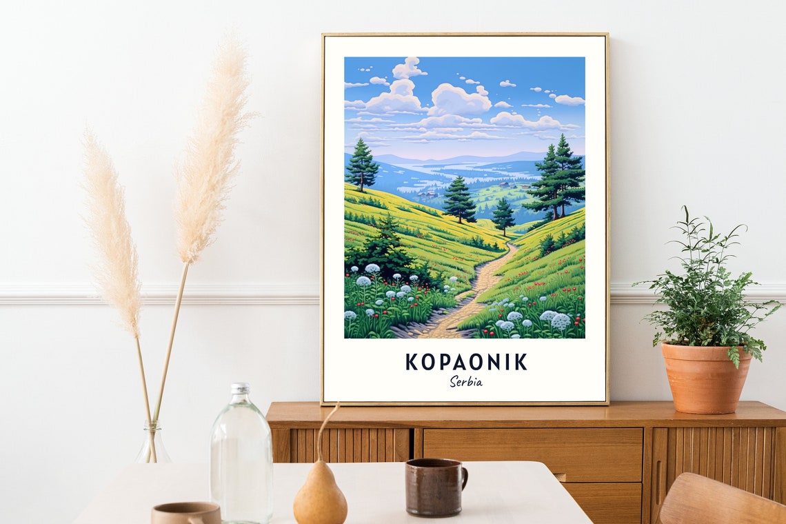 Kopaonik National Park Travel Print Wall Art Kopaonik Serbia City Print Kopaonik National Park Travel Gift Wall Art - Image 2