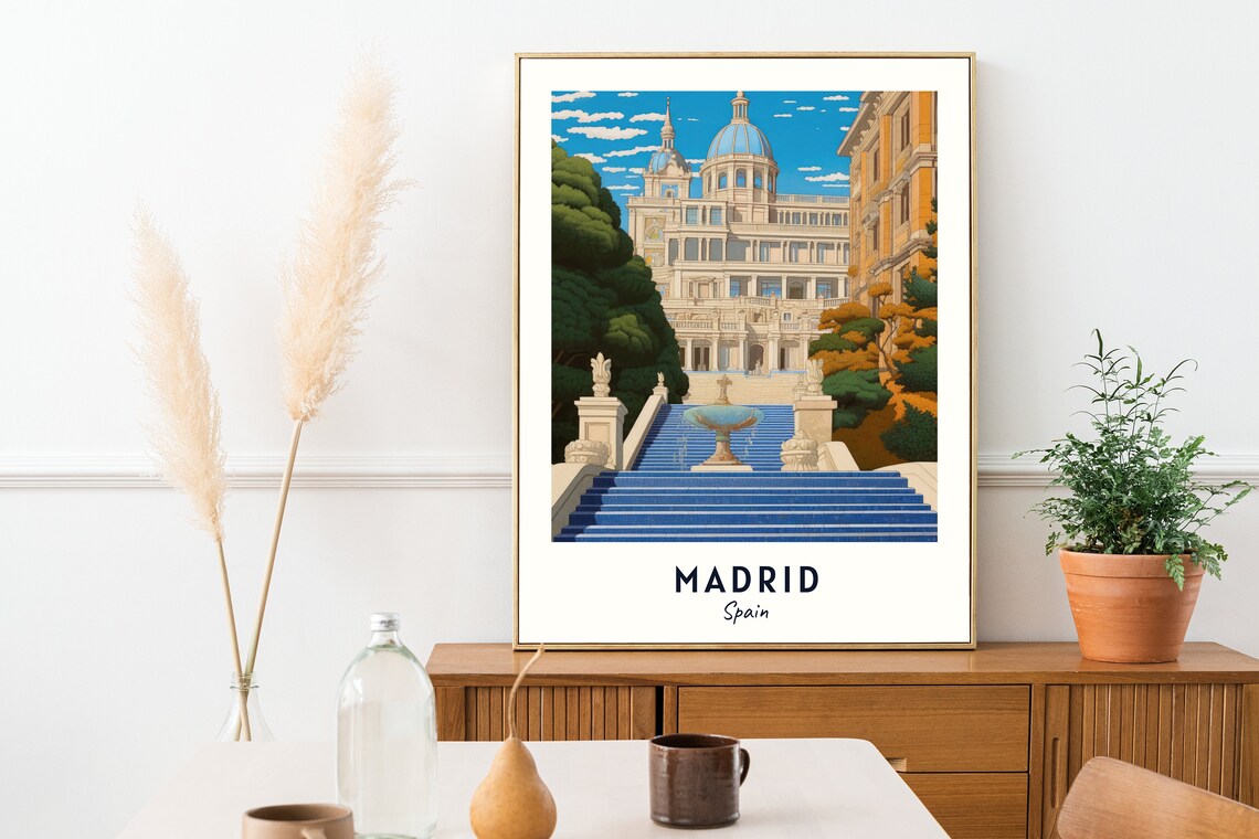 Royal Palace Of Madrid Travel Poster, Spain City - Image 2