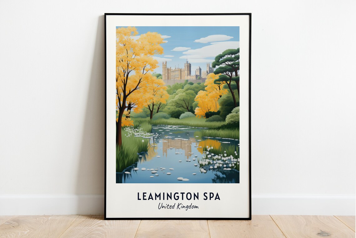 Leamington Spa United Kingdom Travel Print Wall Art Leamington Spa United Kingdom City Print Leamington Spa United Kingdom Travel Gift