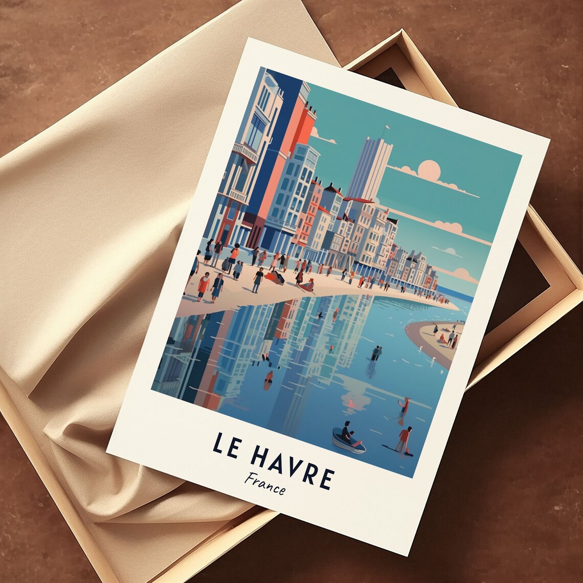 Le Havre Travel Poster, France City Print - Image 3