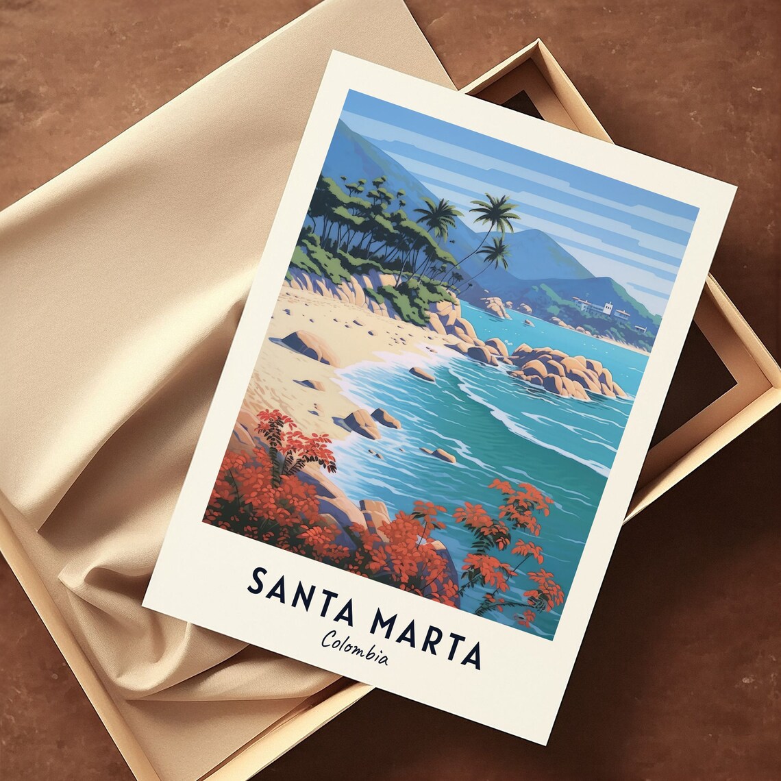Tayrona National Natural Park Travel Poster, Colombia - Image 3