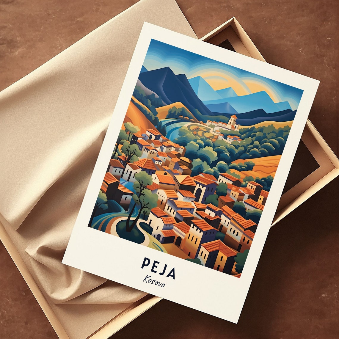 Peja Travel Poster, Kosovo City Print - Image 3