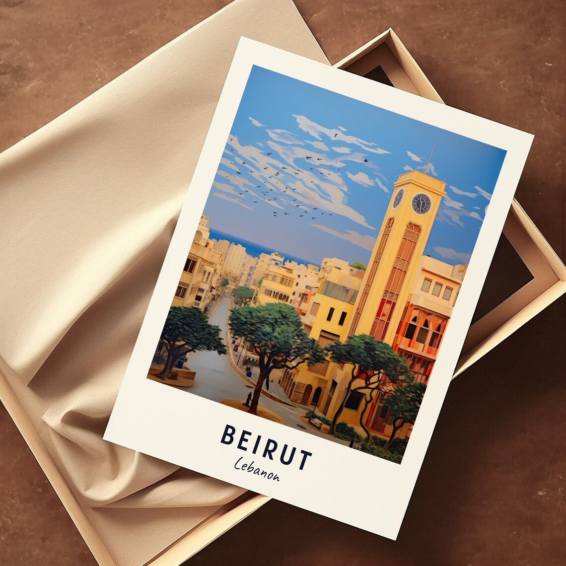 Beirut Travel Poster, Lebanon City Print - Image 3