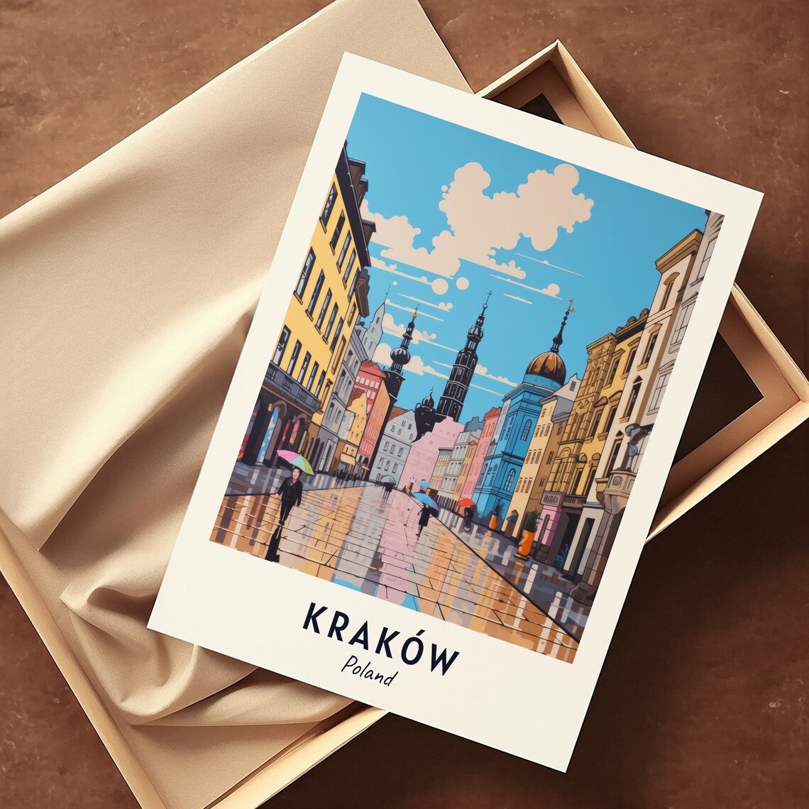 Krakow Poland Travel Poster, City Travel Print - Image 3