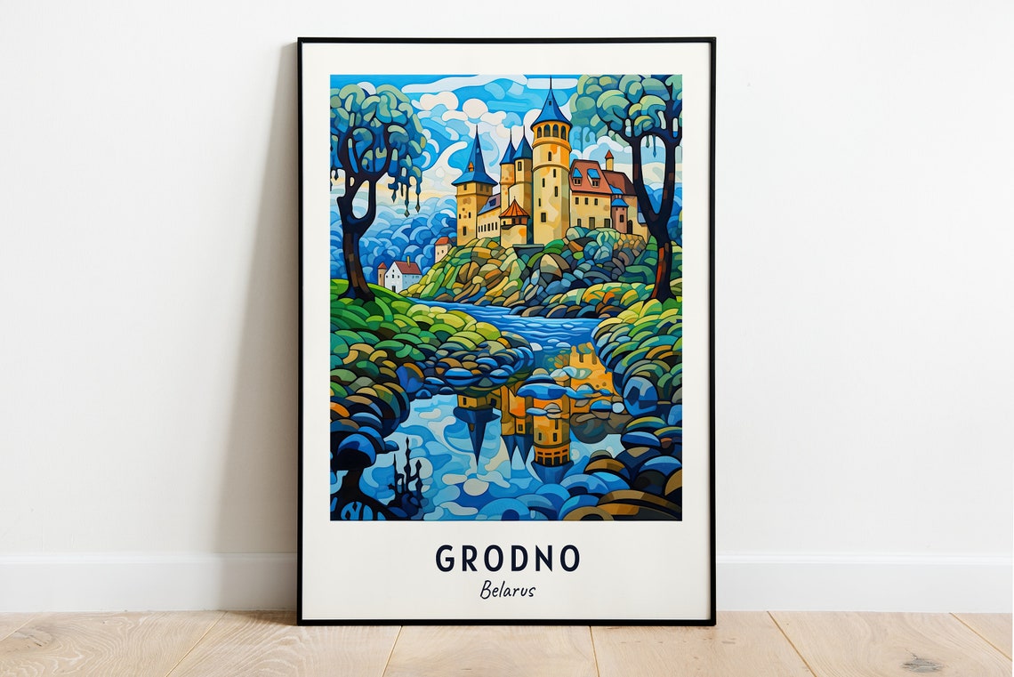 Old Castle Of Grodno Travel Print Wall Art Grodno Belarus City Print Old Castle Of Grodno Travel Gift Old Castle Of Grodno Poster