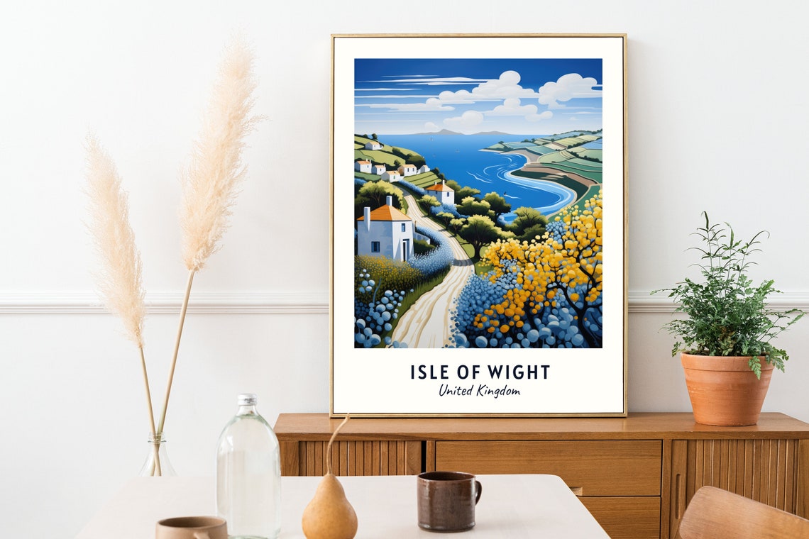 Isle Of Wight United Kingdom Travel Print Wall Art Isle Of Wight United Kingdom City Print Isle Of Wight United Kingdom Travel Gift - Image 2
