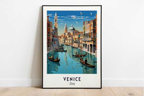 Venice Italy Travel Poster, City Travel Print