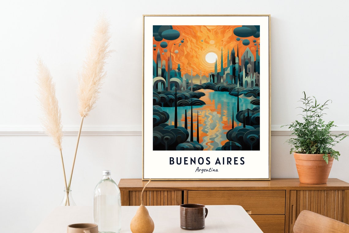 Buenos Aires Travel Print Wall Art Buenos Aires Argentina City Print Buenos Aires Travel Gift Buenos Aires City Poster Travel Gift - Image 2