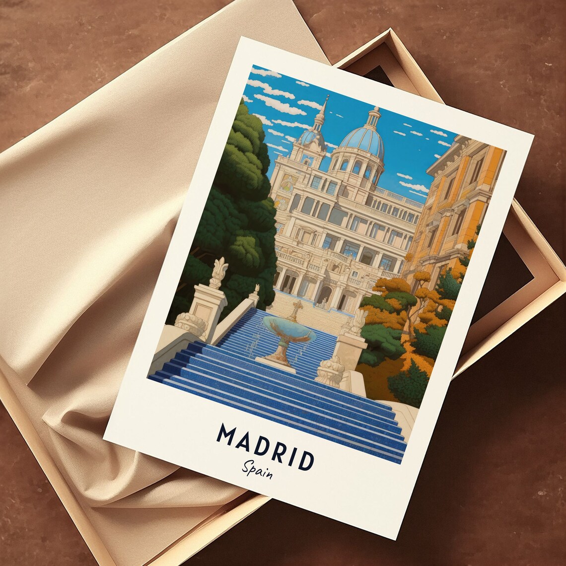 Royal Palace Of Madrid Travel Poster, Spain City - Image 3