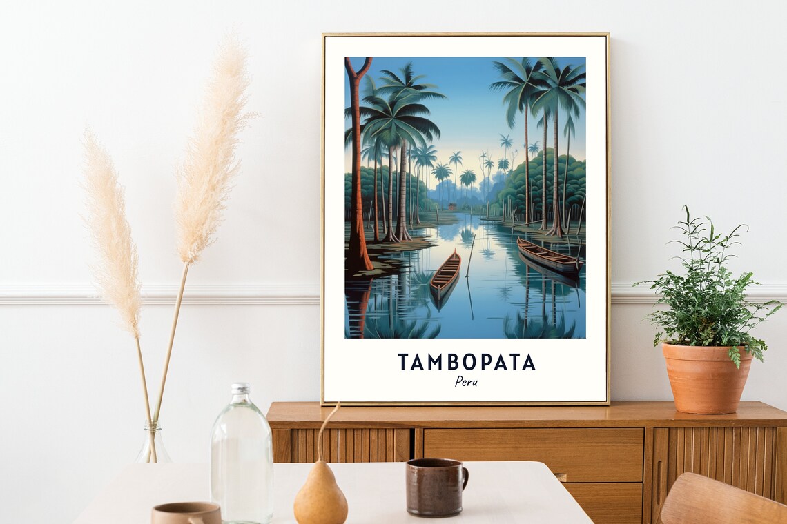 Tambopata National Reserve Travel Print Wall Art Tambopata Peru City Print Tambopata National Reserve Travel Gift - Image 2