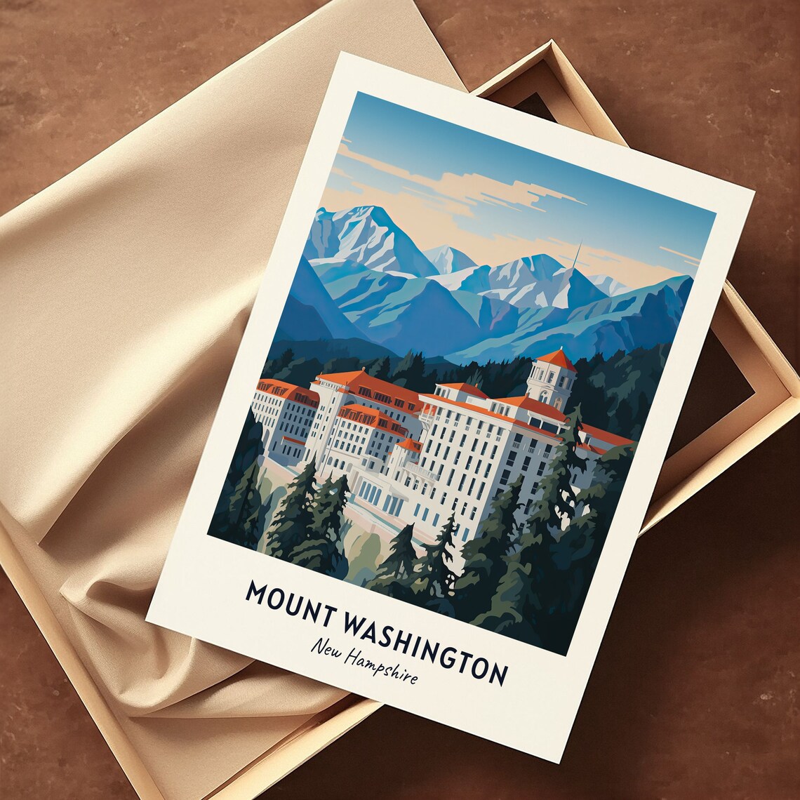 Mount Washington New Hampshire Travel Poster - Image 3