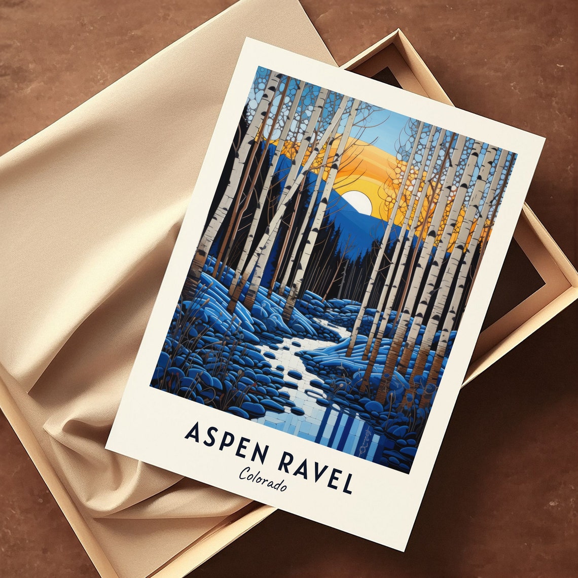 Aspen Ravel Colorado Travel Print Wall Art Aspen Ravel Colorado City Print Aspen Ravel Colorado Travel Gift Aspen Ravel Travel Gift - Image 3