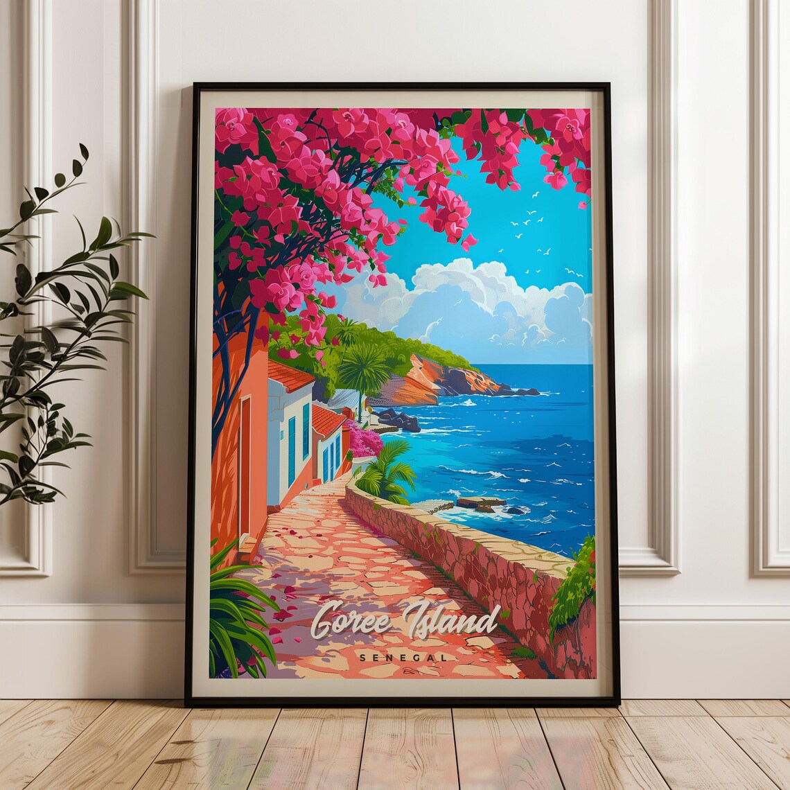 Goree Island Senegal Travel Poster, Africa Print