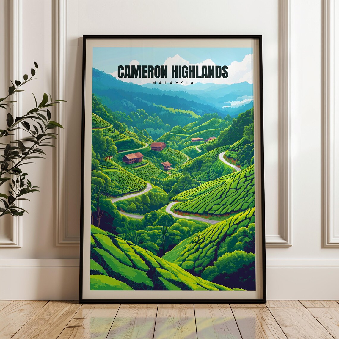 Cameron Highlands - Tea Plantation Travel Poster