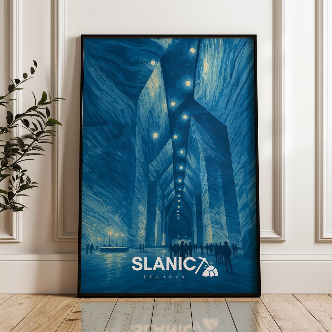 Slanic Prahova Salt Mine Romania Travel Poster, Home Decor