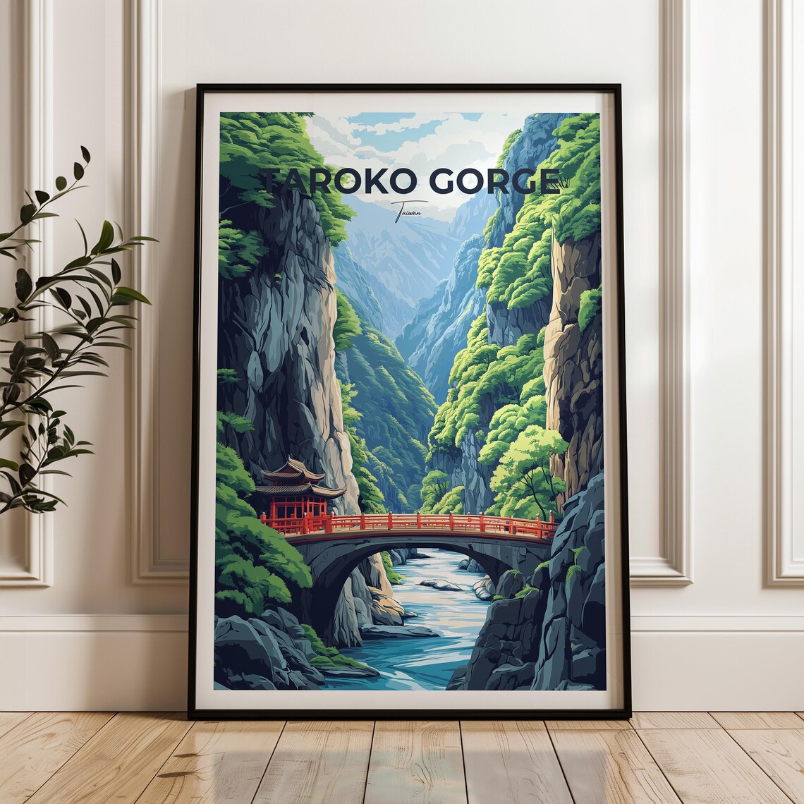 Taroko National Park Travel Poster, Taiwan - Image 2