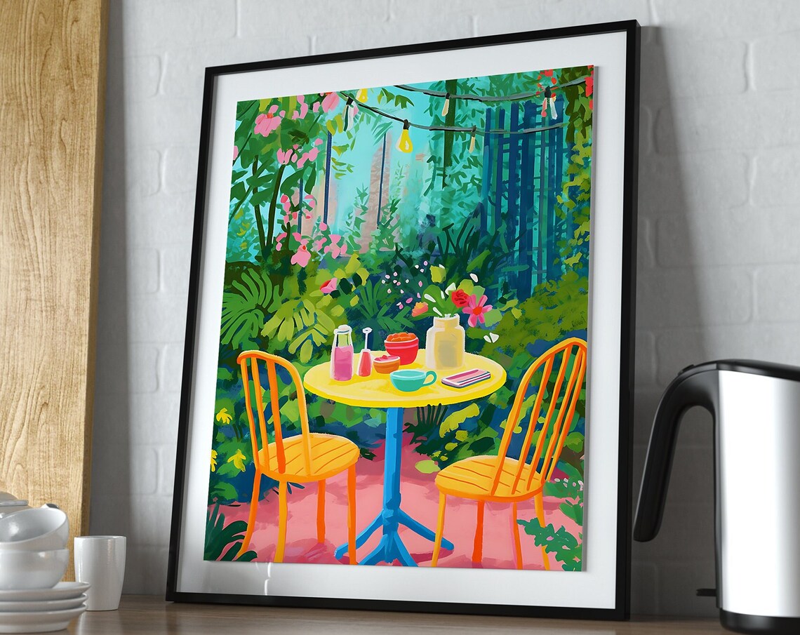 Colorful Kitchen Still Life Illustration Art Print - Image 3