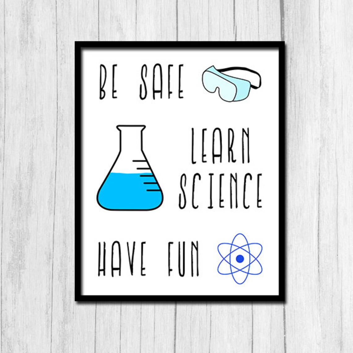 Chemistry Teacher Lab Safety Science Decor Art Print
