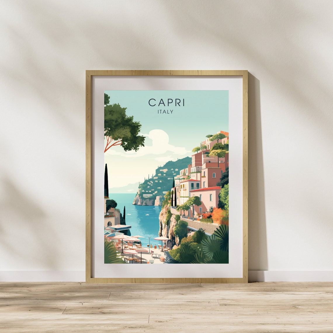 Capri Wall Art Italy Travel Poster