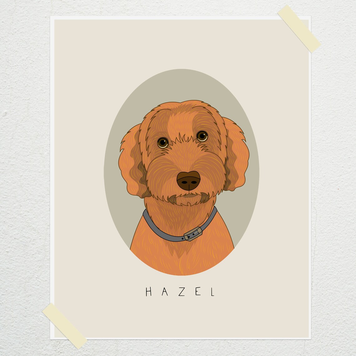 Pet Memorial Portrait, Personalized Dog Illustration - Image 2