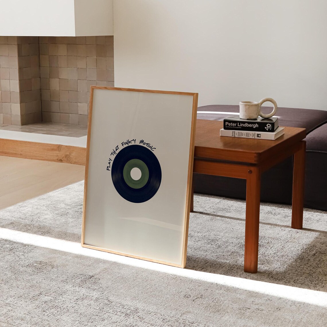 Play That Funky Music Minimalist Vinyl Record Music Art Poster - Image 4