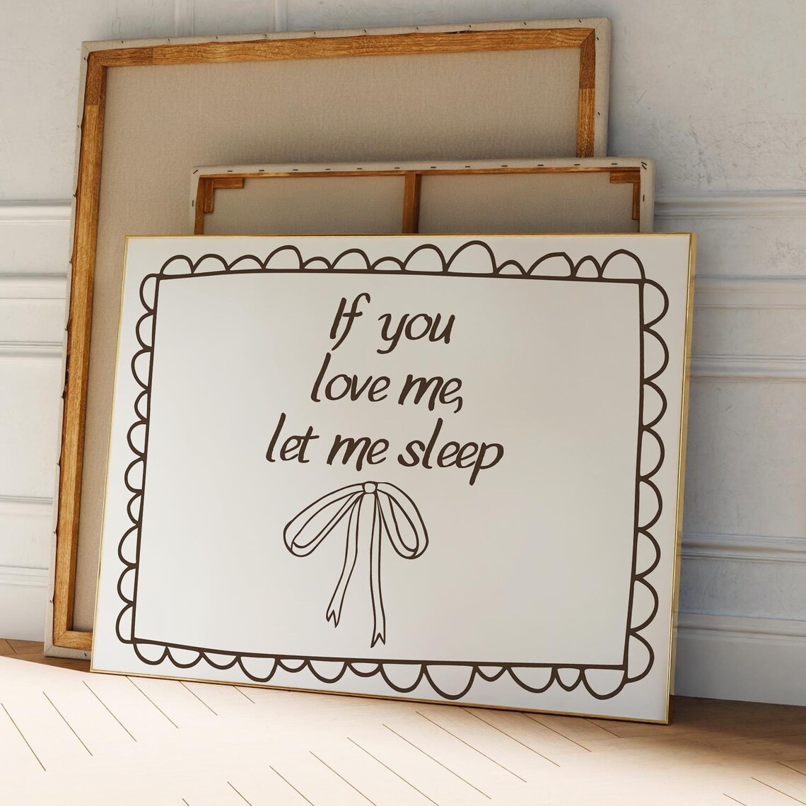 If You Love Me Let Me Sleep Cute Bedroom Wall Art - Image 5