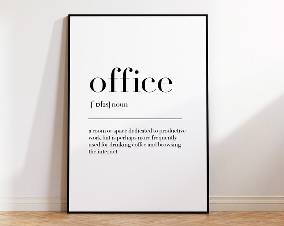 Office Office Print Office Poster Office Definition Office Wall Decor Office Quote Print Office Wall Art Poster